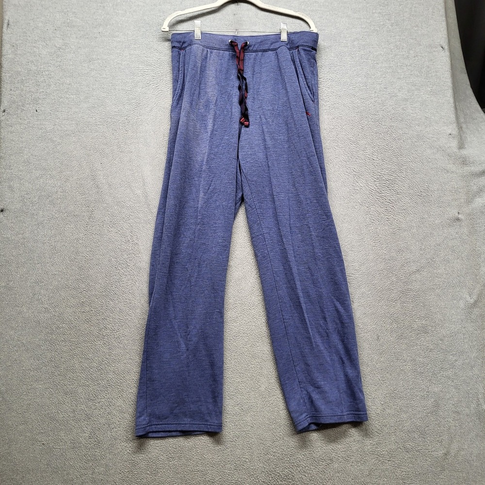 Tommy Bahama Men Pants L Blue Fish Embroidery Loungewear 30" Inseam